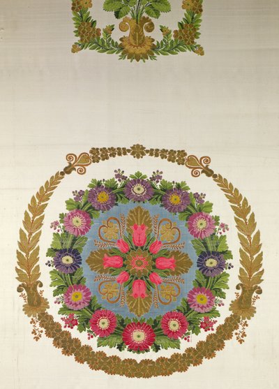 Seat cover by Bissardon, Cousin and Bony, Lyon, 1811 by French School